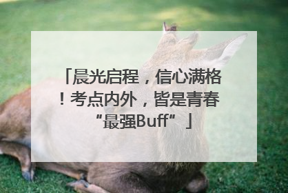 晨光启程，信心满格！考点内外，皆是青春“最强Buff”