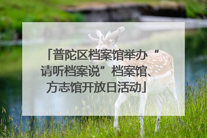 普陀区档案馆举办“请听档案说”档案馆、方志馆开放日活动