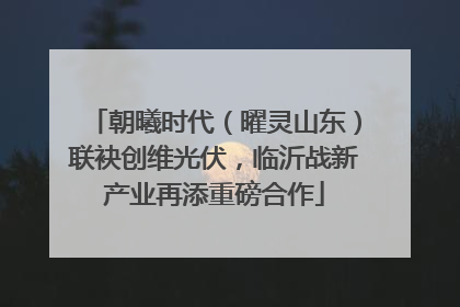 朝曦时代（曜灵山东）联袂创维光伏，临沂战新产业再添重磅合作