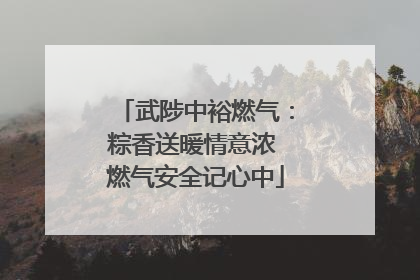 武陟中裕燃气：粽香送暖情意浓 燃气安全记心中