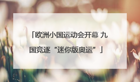 欧洲小国运动会开幕 九国竞逐“迷你版奥运”