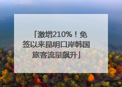 激增210%！免签以来昆明口岸韩国旅客流量飙升