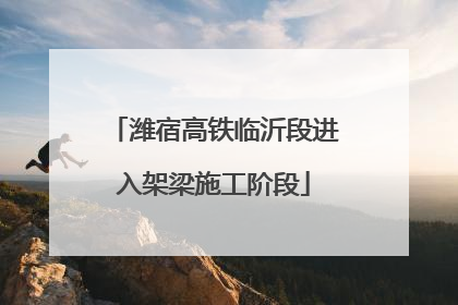 潍宿高铁临沂段进入架梁施工阶段