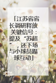 江苏省省长调研释放关键信号：提及“苏超”，还下场与小球员踢球互动