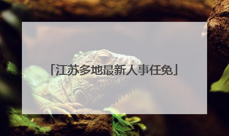 江苏多地最新人事任免