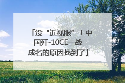 没“近视眼”！中国歼-10CE一战成名的原因找到了