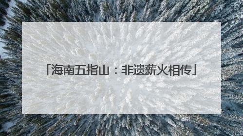 海南五指山：非遗薪火相传