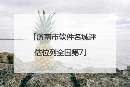济南市软件名城评估位列全国第7