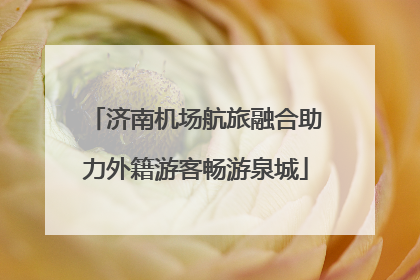 济南机场航旅融合助力外籍游客畅游泉城