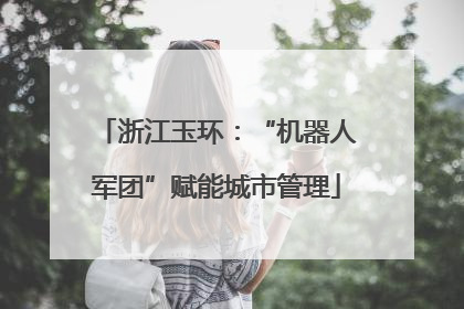 浙江玉环：“机器人军团”赋能城市管理