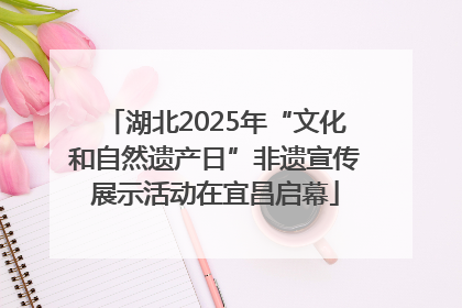 湖北2025年“文化和自然遗产日”非遗宣传展示活动在宜昌启幕