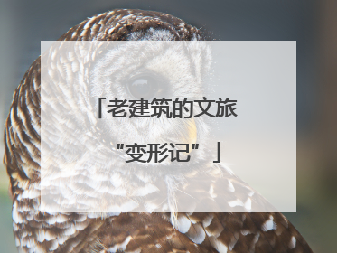 老建筑的文旅“变形记”