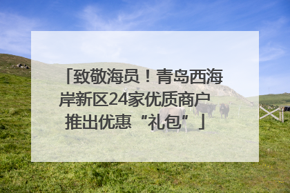 致敬海员！青岛西海岸新区24家优质商户推出优惠“礼包”