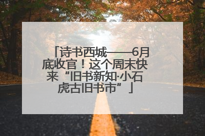 诗书西城——6月底收官！这个周末快来“旧书新知·小石虎古旧书市”