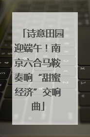 诗意田园迎端午！南京六合马鞍奏响“甜蜜经济”交响曲