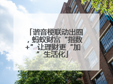 谐音梗联动出圈，蚂蚁财富“指数+”让理财更“加”生活化