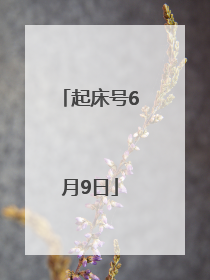 起床号6月9日