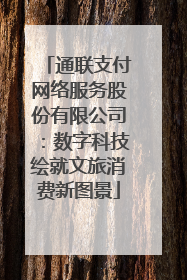 通联支付网络服务股份有限公司：数字科技绘就文旅消费新图景