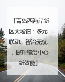 青岛西海岸新区大场镇：多元联动、智治无忧，提升综治中心新效能