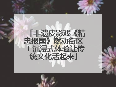 非遗皮影戏《精忠报国》燃动街区！沉浸式体验让传统文化活起来