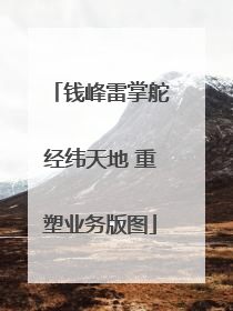 钱峰雷掌舵经纬天地 重塑业务版图