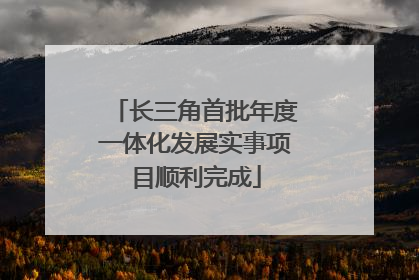 长三角首批年度一体化发展实事项目顺利完成
