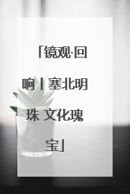 镜观·回响丨塞北明珠 文化瑰宝