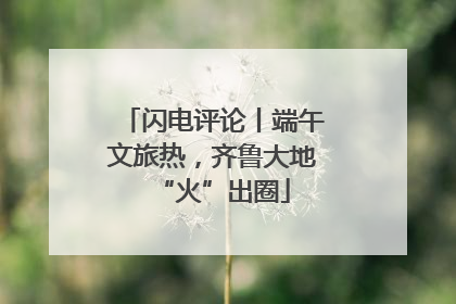 闪电评论丨端午文旅热，齐鲁大地“火”出圈