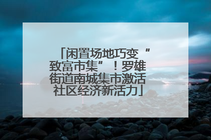 闲置场地巧变“致富市集”！罗雄街道南城集市激活社区经济新活力