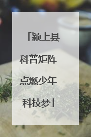 颍上县科普矩阵点燃少年科技梦