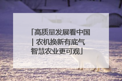 高质量发展看中国｜农机换新有底气 智慧农业更可观