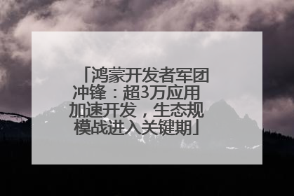 鸿蒙开发者军团冲锋：超3万应用加速开发，生态规模战进入关键期