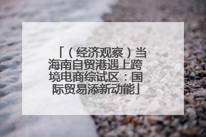 （经济观察）当海南自贸港遇上跨境电商综试区：国际贸易添新动能