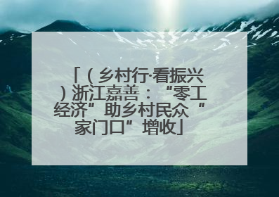 （乡村行·看振兴）浙江嘉善：“零工经济”助乡村民众“家门口”增收