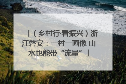 (乡村行·看振兴)浙江磐安:一村一画像 山水也能带“流量”