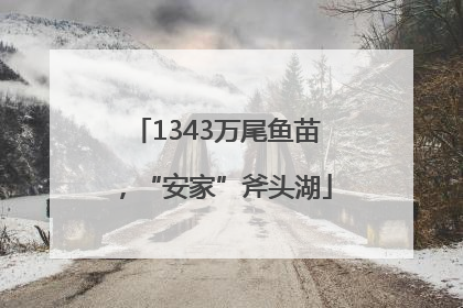 1343万尾鱼苗，“安家”斧头湖