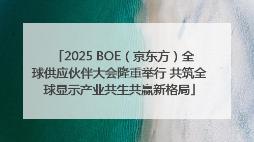 2025 BOE（京东方）全球供应伙伴大会隆重举行 共筑全球显示产业共生共赢新格局