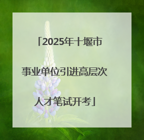 2025年十堰市事业单位引进高层次人才笔试开考