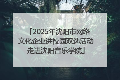 2025年沈阳市网络文化企业进校园双选活动走进沈阳音乐学院