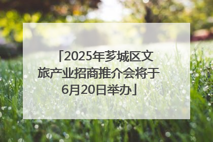 2025年芗城区文旅产业招商推介会将于6月20日举办