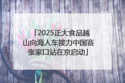 2025正大食品越山向海人车接力中国赛张家口站在京启动