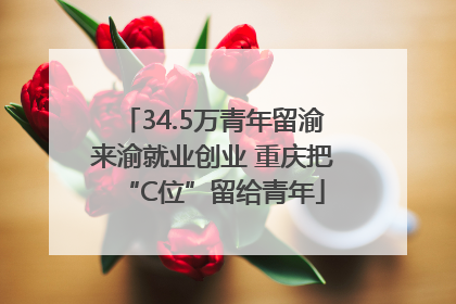 34.5万青年留渝来渝就业创业 重庆把“C位”留给青年