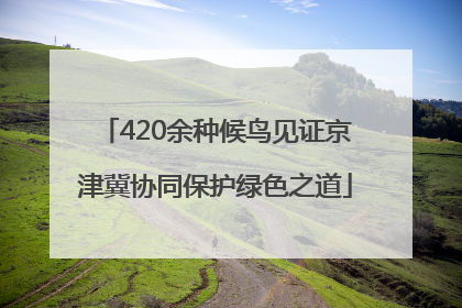 420余种候鸟见证京津冀协同保护绿色之道