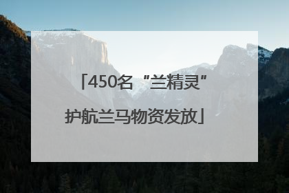 450名“兰精灵”护航兰马物资发放