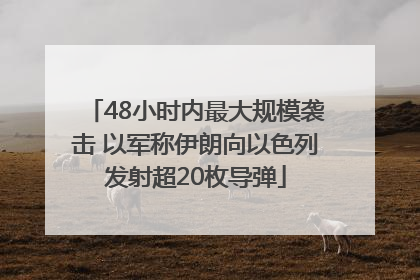 48小时内最大规模袭击 以军称伊朗向以色列发射超20枚导弹