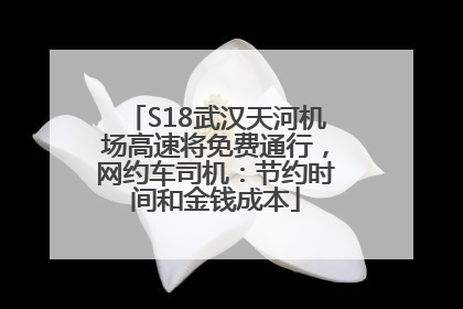 S18武汉天河机场高速将免费通行，网约车司机：节约时间和金钱成本